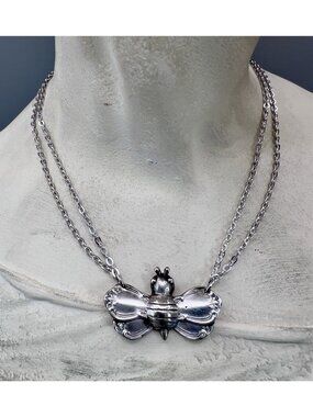 Bumble Bee Spoon Necklace